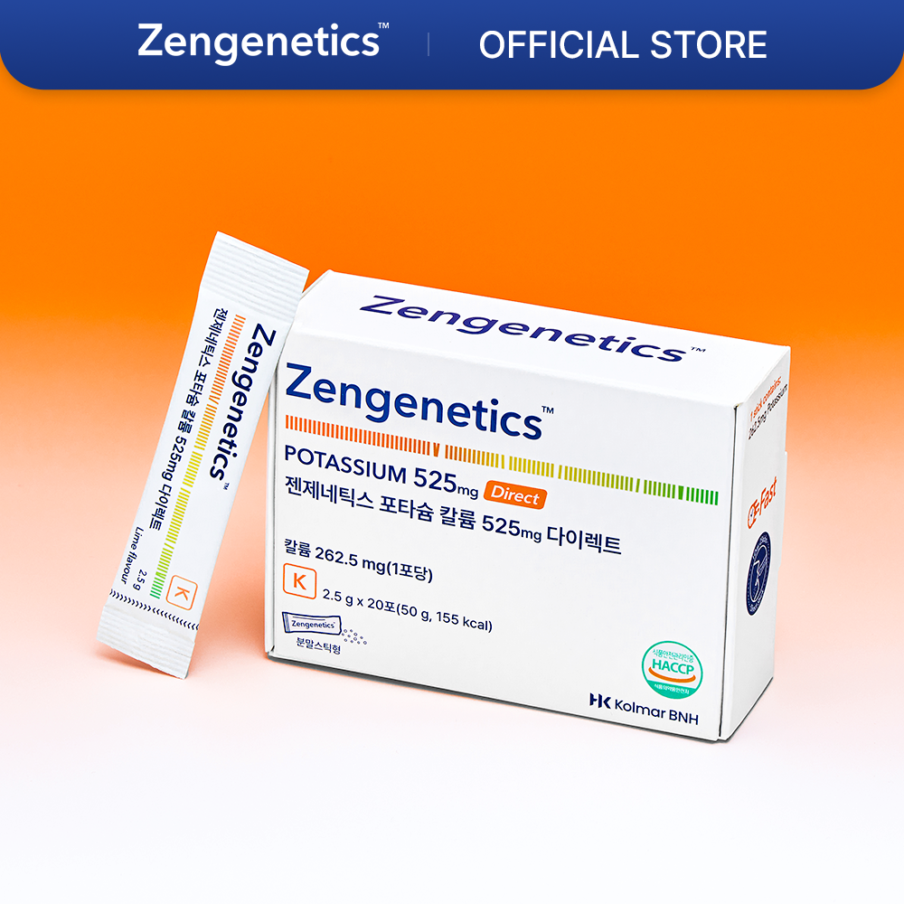 ZENGENETICS POTASSIUM 525mg DIRECT 20 STICKS